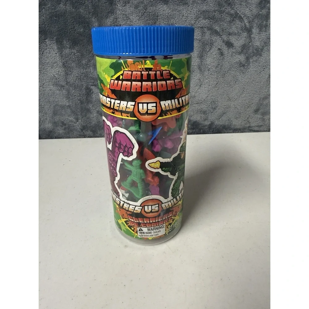 Blip Toys Battle Warriors Monsters vs Military Mini Plastic Figures Tube